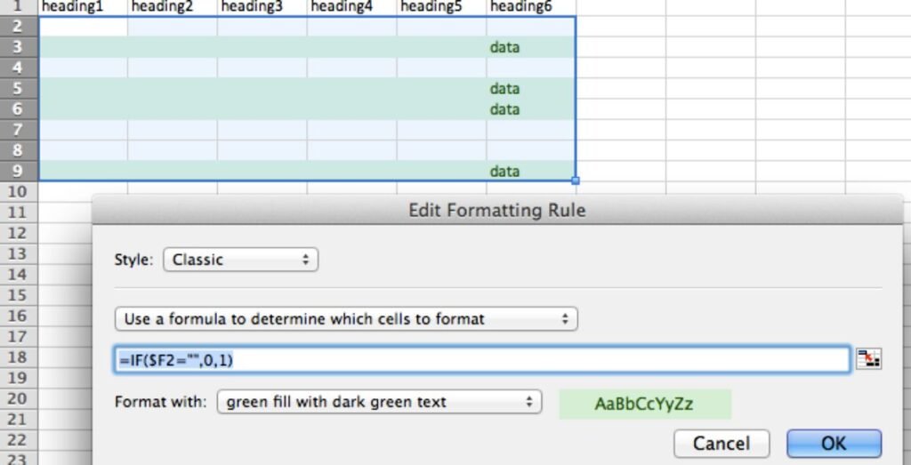 How to Clear Conditional Formatting on Mac